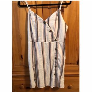 Size L asymmetrical button down mini dress!